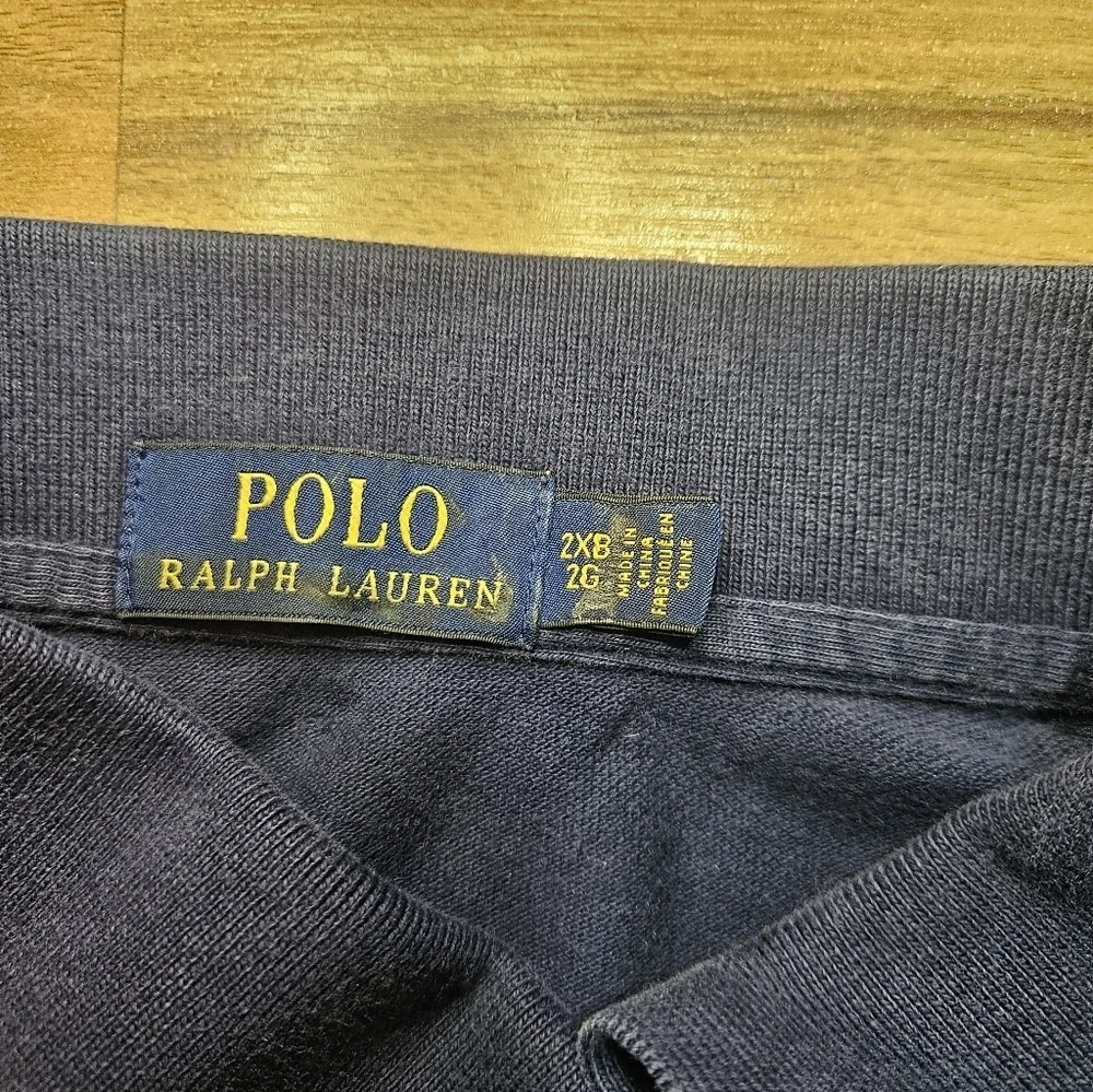 Polo Ralph Lauren Navy Blue Mens 2XB 100% Cotton Classic Preppy